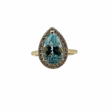 TIMELESS PEAR SHAPED AQUAMARINE